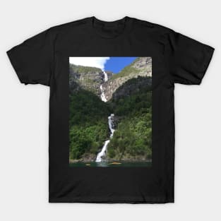 Fjords Waterfall in Norway T-Shirt